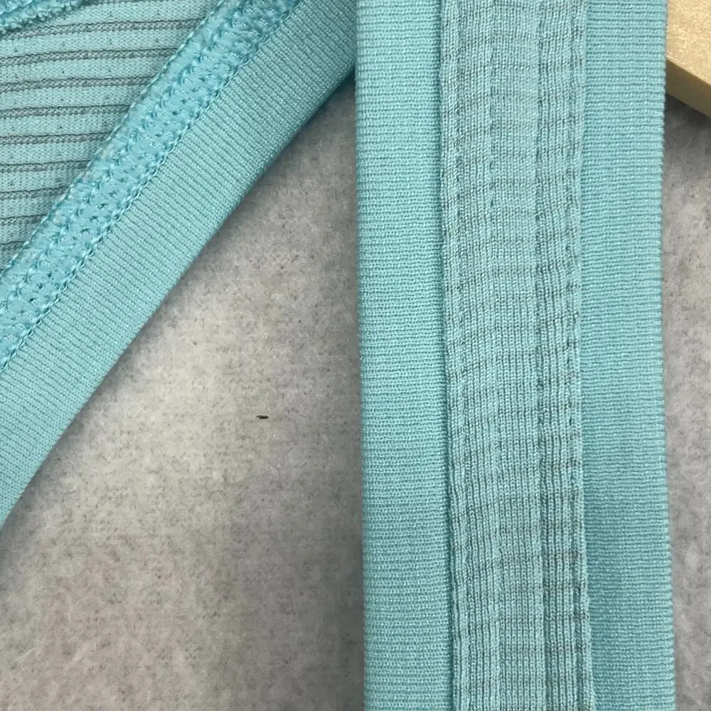 LULULEMON Top Womens L Swiftly Tech Racerback Tank 2.0 Striped Running Blue - Picture 7 of 13